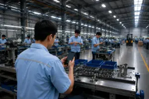 jam digital pabrik infrastruktur smart factory