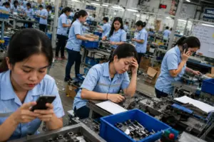 jam digital pabrik infrastruktur smart factory