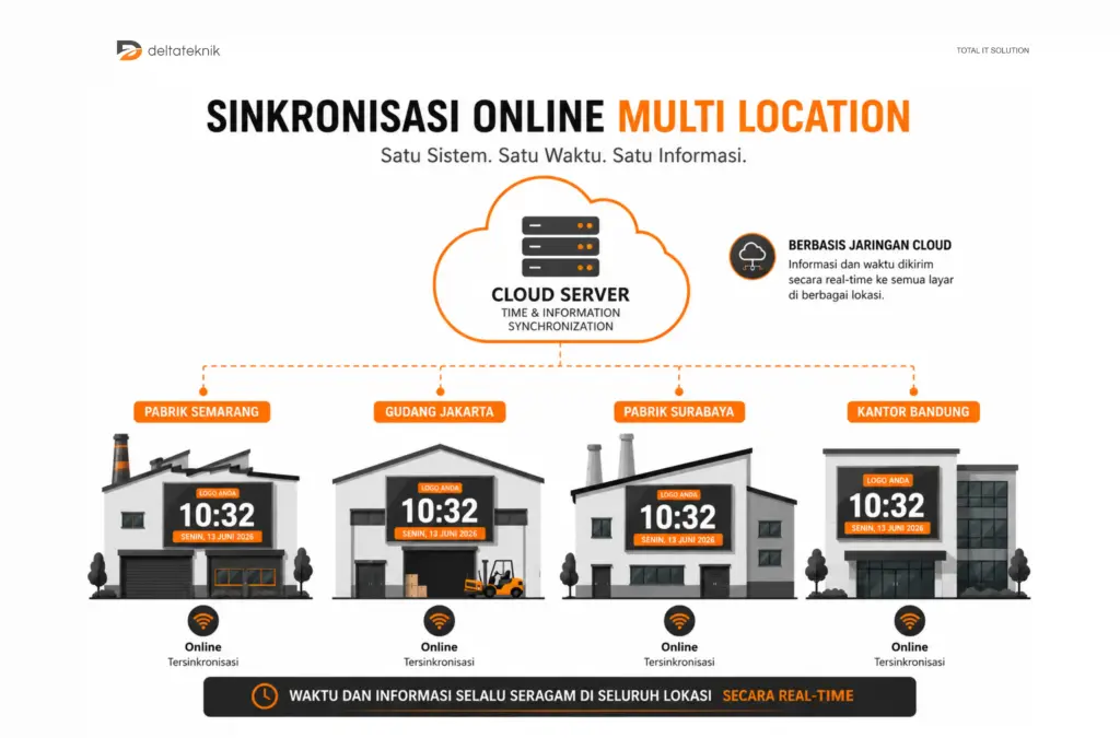 jam digital pabrik infrastruktur smart factory