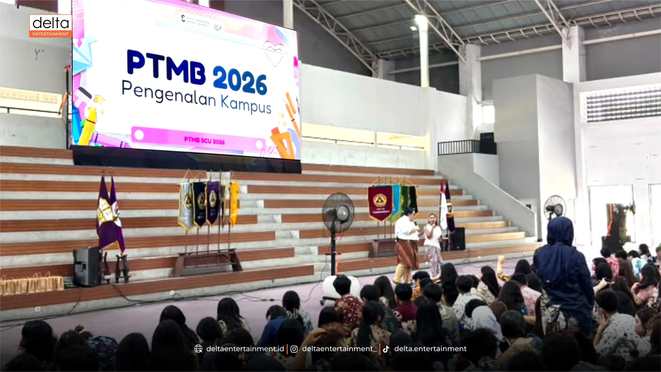 Menghadirkan Ruang Perjumpaan Edukatif: Dukungan Teknis Delta Entertainment pada PTMB SCU (UNIKA SOEGIJAPRANATA) 2026